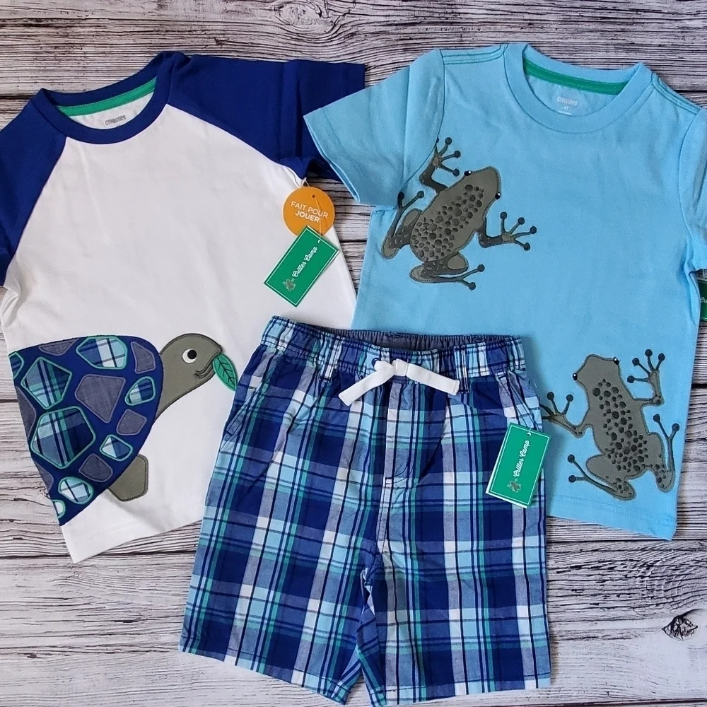 Gymboree Summer Set Critter Camp Collection Turtles and Frogs NWT